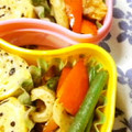 YUKIKI☆'s cooksnap of when they made お弁当にもう一品（ちくわと野菜）.