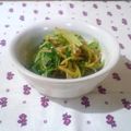 kururin18's cooksnap of when they made 青臭くない！水菜のナメタケ和え.