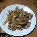 すーふぁみ's cooksnap of when they made 塩麹でふっくら☆鶏胸肉の生姜焼き.