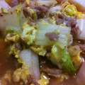 0kerokero0's cooksnap of when they made お母さんの味・白菜と豚肉の卵とじ.