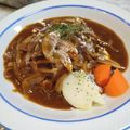 りんの気まぐれ料理's cooksnap of when they made 簡単・デミグラス缶で煮込みハンバーグ.