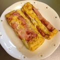 goodluckベア's cooksnap of when they made ベーコンぐるぐる卵焼き♪お弁当にどうぞ.