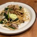 NaseOrchid's cooksnap of when they made さばの燻製パスタ♪.