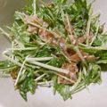 さなりゅう's cooksnap of when they made かりかりベーコンと水菜のチーズマヨサラダ.