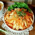 もじゃこてつー's cooksnap of when they made 塩こんぶ入り♡ササミと人参のシリシリ丼.