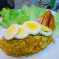 ｶﾅﾃﾞ's cooksnap of when they made 炊飯器まかせのカレーピラフ.