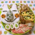 赤い電話's cooksnap of when they made キャラ弁★ぜんまい侍の猫★まっちゃ.
