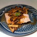 Zie's cooksnap of when they made 塩麹漬メカジキのグリルきのこソース.