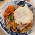 greenhand's cooksnap of when they made ほうれん草と豚こま肉のビビンバ風丼.