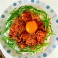 まいちんMama's cooksnap of when they made ランチに簡単♬大葉たっぷりネギトロ丼！！.