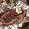 surirera's cooksnap of when they made 娘が作る♪焼きチョコトースト☆.