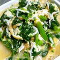 NANAMOCO's cooksnap of when they made ほうれん草と油揚げと玉の煮物.