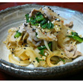 yuki808's cooksnap of when they made 簡単ヘルシー☆大根の皮と豚肉のキムチ炒め.