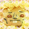 fujiiruri's cooksnap of when they made キャラ弁　☆楳図かずお風☆.