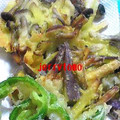 jerrytomo's cooksnap of when they made サツマイモとキノコのかき揚げ.