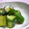 にゃぁくん's cooksnap of when they made 簡単　調味料３つ　叩ききゅうり.
