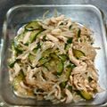 えみりんたん's cooksnap of when they made ササミときゅうりともやしのごまラー油.