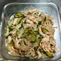 えみりんたん's cooksnap of when they made ササミときゅうりともやしのごまラー油.