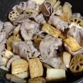 みつあみみつみみ's cooksnap of when they made 豚バラ、厚揚げ、れんこんの炒め物.