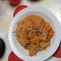 くんくん母さん's cooksnap of when they made 炊飯器で☆おいしい～♪チキンライス.