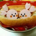 アカモモ's cooksnap of when they made ＊キャラパン＊　ロールパンＤＥうさちゃん.