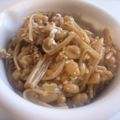 tomokoshiawase's cooksnap of when they made シンプルになめたけごま納豆.