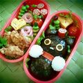 m_ing's cooksnap of when they made *キャラ弁　靴下にゃんこ*.