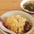せつぶんひじき's cooksnap of when they made 辛子高菜とアーモンドの香ばしチャーハン.