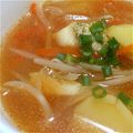 eipontan's cooksnap of when they made 冷え性改善スープ１：鱈とキムチのスープ.