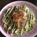 ままばなな1020's cooksnap of when they made お好み焼きうどん.