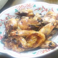 pirobo's cooksnap of when they made 殻付き小エビの片栗粉焼き。。。.