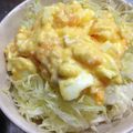 ちげこ☆'s cooksnap of when they made 半熟たまごソースとろ〜りキャベツサラダ.