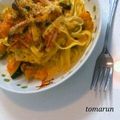 とまるン's cooksnap of when they made かぼちゃときのこのクリームパスタ.