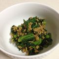 すもーぴー's cooksnap of when they made 超簡単 春菊の納豆あえ.
