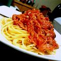 ちーんなお's cooksnap of when they made 蟹のトマトクリームパスタ.