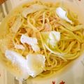 alpage's cooksnap of when they made キャベツ鮭フレークの手抜きクリームパスタ.