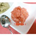 ひーゆーママ's cooksnap of when they made 簡単☆おいしい☆本格イチゴシャーベット.
