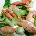 clayon's cooksnap of when they made 鶏ムネとチンゲン菜の中華炒め.
