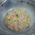 ハライタアオムシ's cooksnap of when they made 冷蔵庫の有りもので　簡単鮭チャーハン.