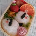 kaopomme♪'s cooksnap of when they made ＊キャラ弁＊　俵DEわんちゃん♪.