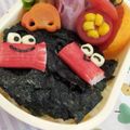 kaopomme♪'s cooksnap of when they made キャラ弁　カニカマdeかに～★.