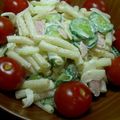 あや村's cooksnap of when they made 冷蔵庫の残りでマカロニごまマヨサラダ♪.