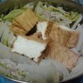 こみれ's cooksnap of when they made 白菜と豚バラ肉ミルフィーユ厚揚げ鍋.