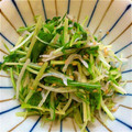 erierich's cooksnap of when they made 簡単ヘルシー水菜とじゃこのシャキっと炒め.