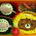 rikococoママ's cooksnap of when they made リラックマのキャラ弁.