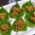 anjizi's cooksnap of when they made ☆納豆☆大葉巻き巻き☆.