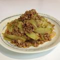 Hoink's cooksnap of when they made はやとうりと豚ミンチの豆板醤炒め.