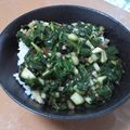 ぽぽちゃん2's cooksnap of when they made モロヘイヤときゅうりの梅肉和え✿.