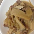 モチョ1013's cooksnap of when they made 豚バラきのこ大根の炒め煮.