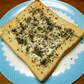 季慣乎's cooksnap of when they made 朝食に♪黒ごまチーズトースト.